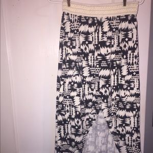 Black and white tribal print skirt NEVER BEEN WORN