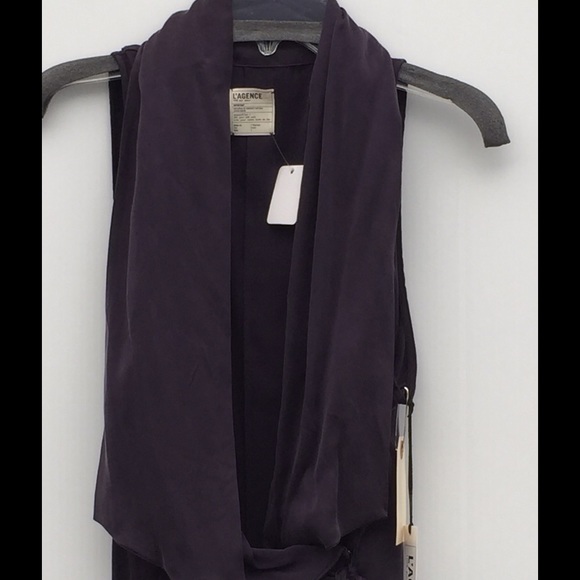 L' AGENCE NWT  wrap dress $425.00 - Picture 6 of 7