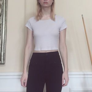 Grey crop top tshirt