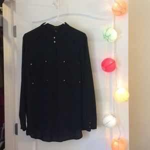 SATURDAY SALE! H&M black sheer blouse