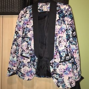 Floral blazer jacket