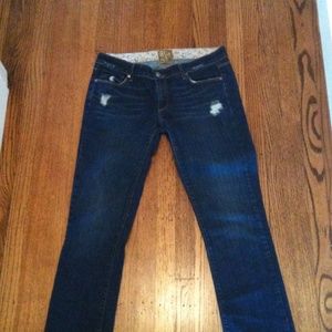 Distressed Rock Revival Jeans