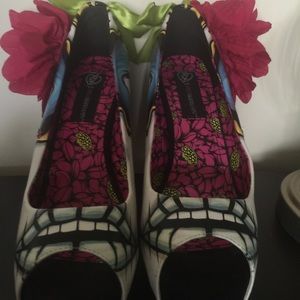 Great Halloween Multicolored Tatted Heel