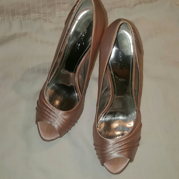 Blush Peep Toe Heel