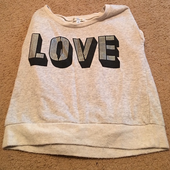 Grey crop top sweater - Picture 2 of 3