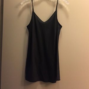 Jcrew black silk cami/tank