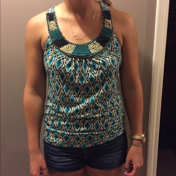 Fleurish Beaded Tank Top