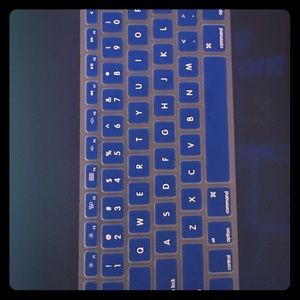 Macbook pro 13inch retina new mac blue matte case