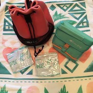 Tone It Up backpack and accessories.