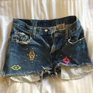 LF first of a kind Levi high waist shorts