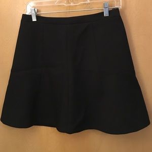 J Crew Black mini skirt