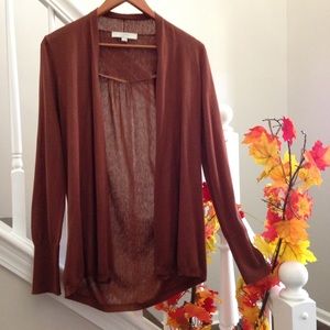 ⚡️⚡️Saturday Sale⚡️⚡️Fall rust brown open sweater