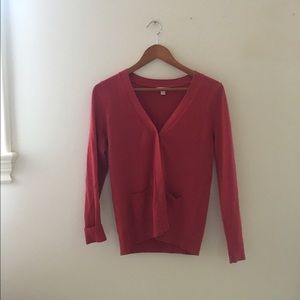 Red Caslon cardigan size small petit