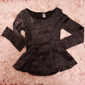Sparkle peplum top