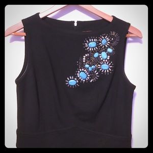 Tory Burch black dress with jewel accent