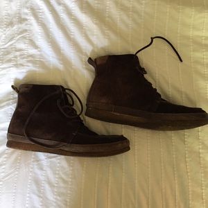 John Varvatos Leather Chukka Boots