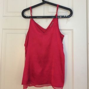 Nasty gal red shift satin top