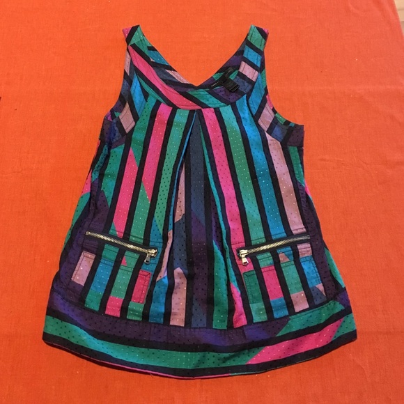 Marc Jacobs Pleat Front Top With Pockets