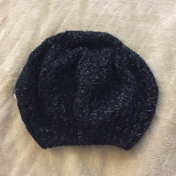 Black sparkle hat