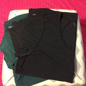 Gap fit 2-pack breathe tees charcoal, dark green