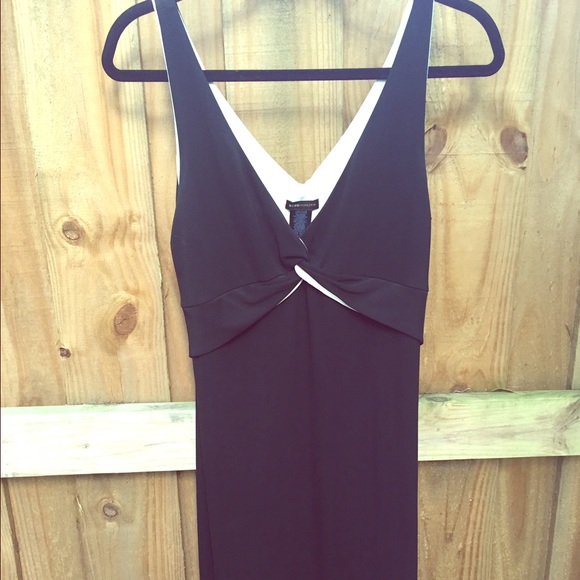 BCBG MaxAzria Black Jersey dress with cream accent