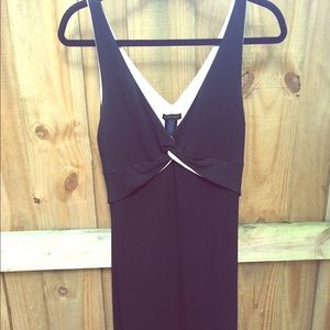 BCBG MaxAzria Black Jersey dress with cream accent