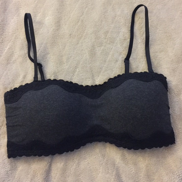 Black bralette with adjustable straps and back