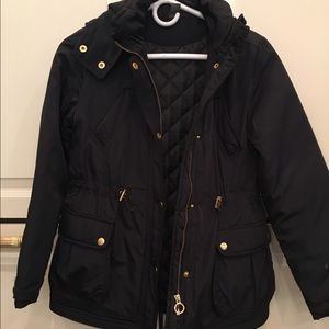 Zara-kids draw string jacket with detachable good