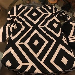 Black and white business dress