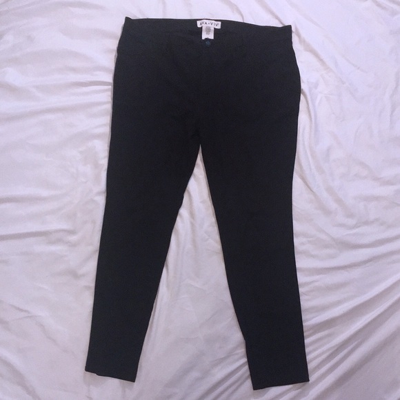 Target black ponte pants zipper fly leggings