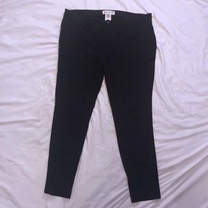 Target black ponte pants zipper fly leggings
