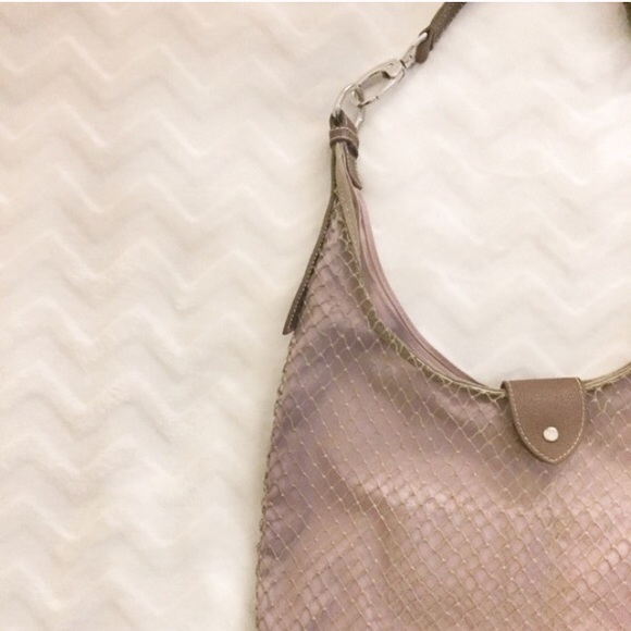 Netted organizer hobo bag