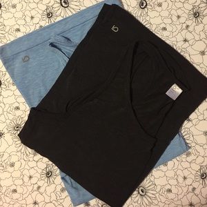 Gap fit 2-pack breathe tank charcoal, heather blue