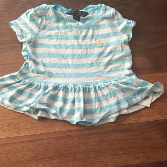 Ralph Lauren size  4T white and blue dress shirt fits more like a size 3T.