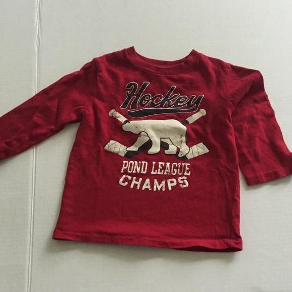 Baby gap size 18-24M.  Red long sleeve shirt.