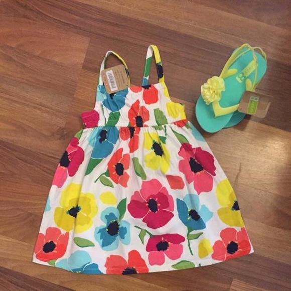 NWT  dress size 6-12 M Brand crazy 8.  Shoes not included.
