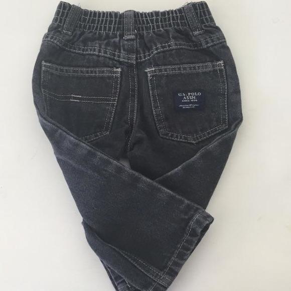 Black U.S. Polo Assn. denim jeans -12M - Picture 2 of 2