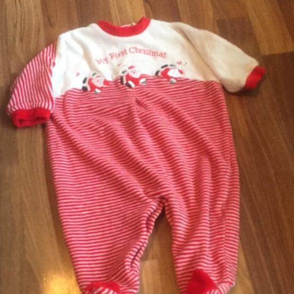 Babies first Christmas PJs. Size 6 months. Brand is little me.