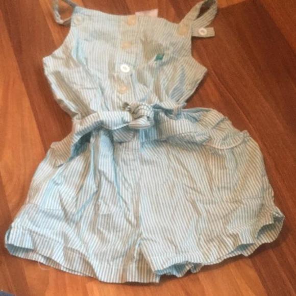 Romper outfit size 5 brand Carter's with belt buckle ripped off just needs a little needle and thread!!