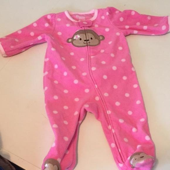 Pink Monkey Carter PJ 12 Months
