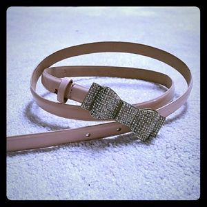 J. Crew bow nude belt