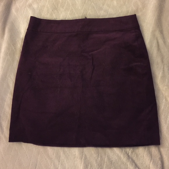 Purple velvet skirt