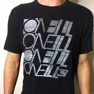 Black tshirt with gray Oneill logo