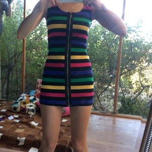 Multi colored stripped dress,