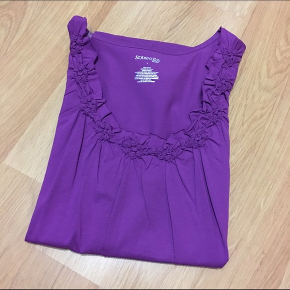St. John's Bay Tops - Purple Top