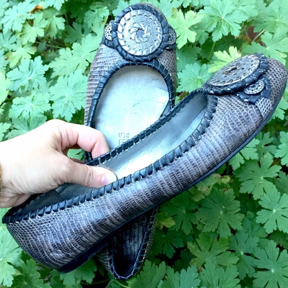 🍂Jack Rogers Whipstitch Leather Ballet Flats🍂