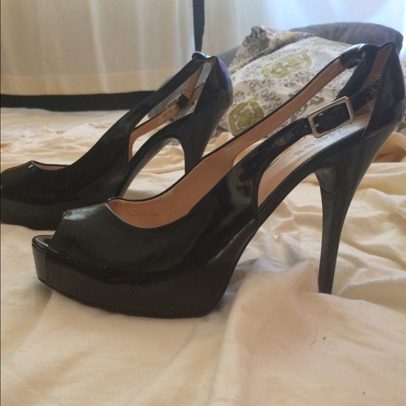 Black high heels