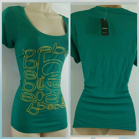 NWT BEBE LOGO TEE
Fabulously fun scoopneck tee