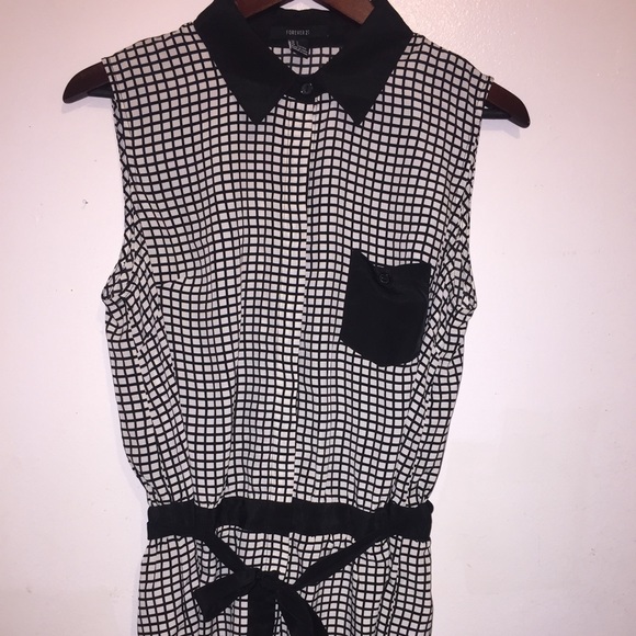 Black and white romper