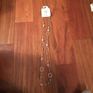 Croft & Barrow long necklace & matching earrings